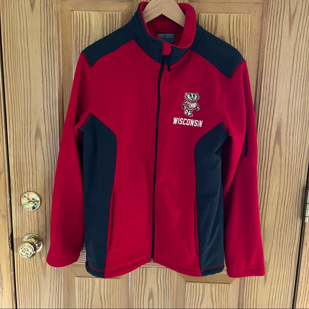 Mens Wisconsin Badger Fleece Jacket S